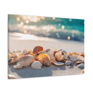 Beach Canvas Print | Large Beach Wall Art | Beach Wall Art 30"x20"